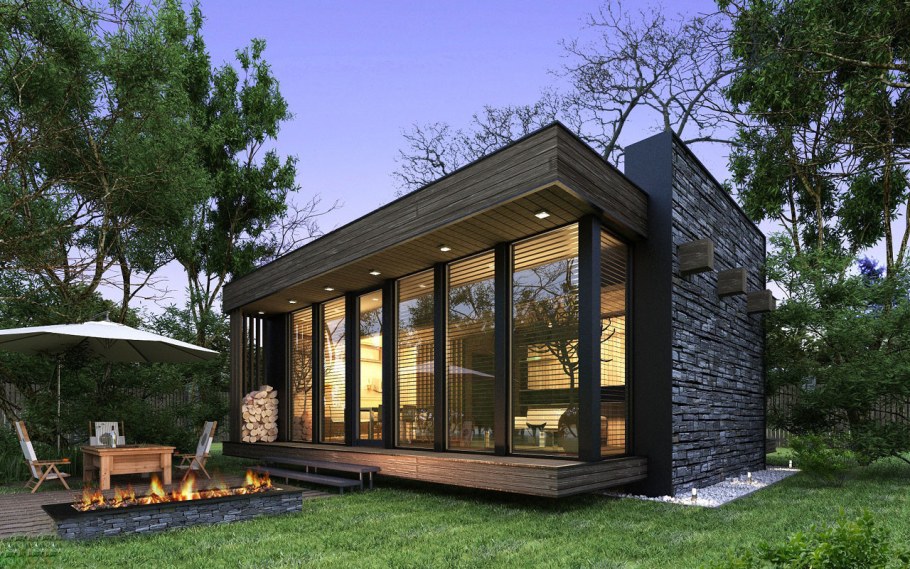 Дом с панорамными окнами