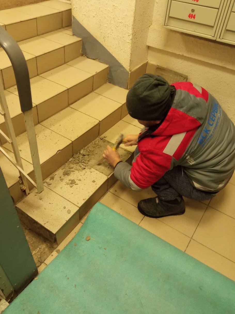 Подъезд после ремонта