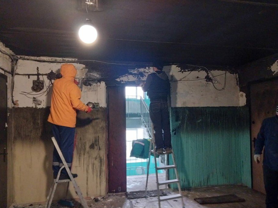 Ремонт в подъезде многоквартирного