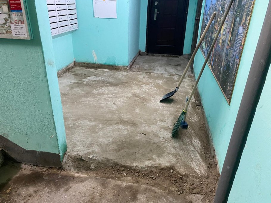 Штукатурка в подъезде