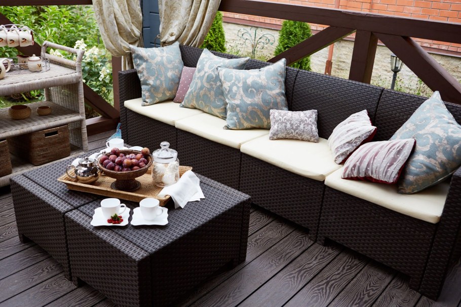 Зонирование террасы