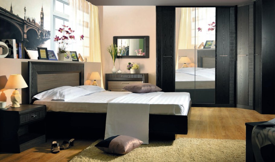 Спальня в цвете венге