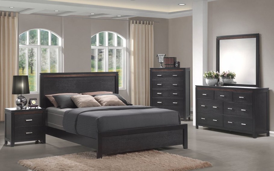 Спальня в цвете венге