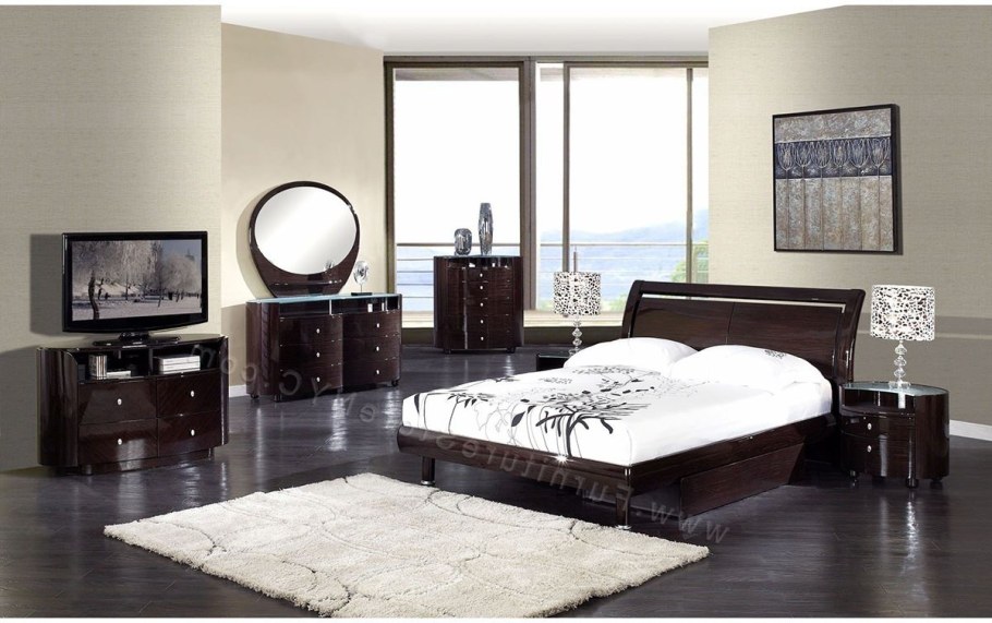 Спальня в цвете венге