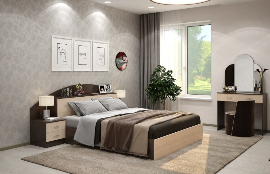 Спальный гарнитур венге СДС мебель св