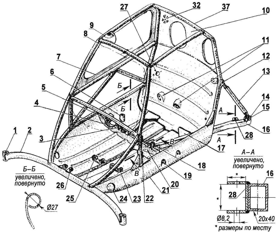 Чертеж рампы для трюкового самоката