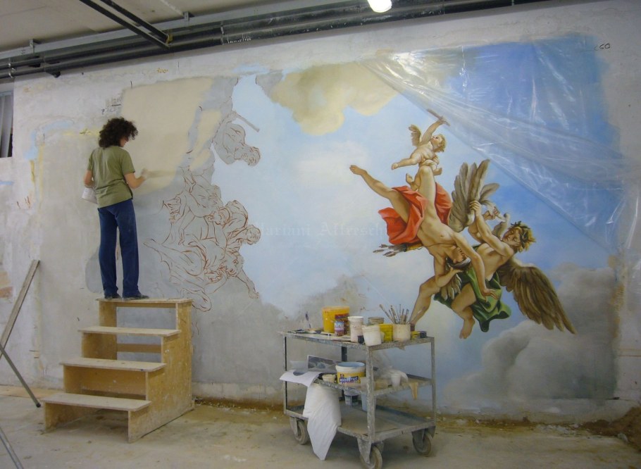 Фреска живопись по сырой штукатурке