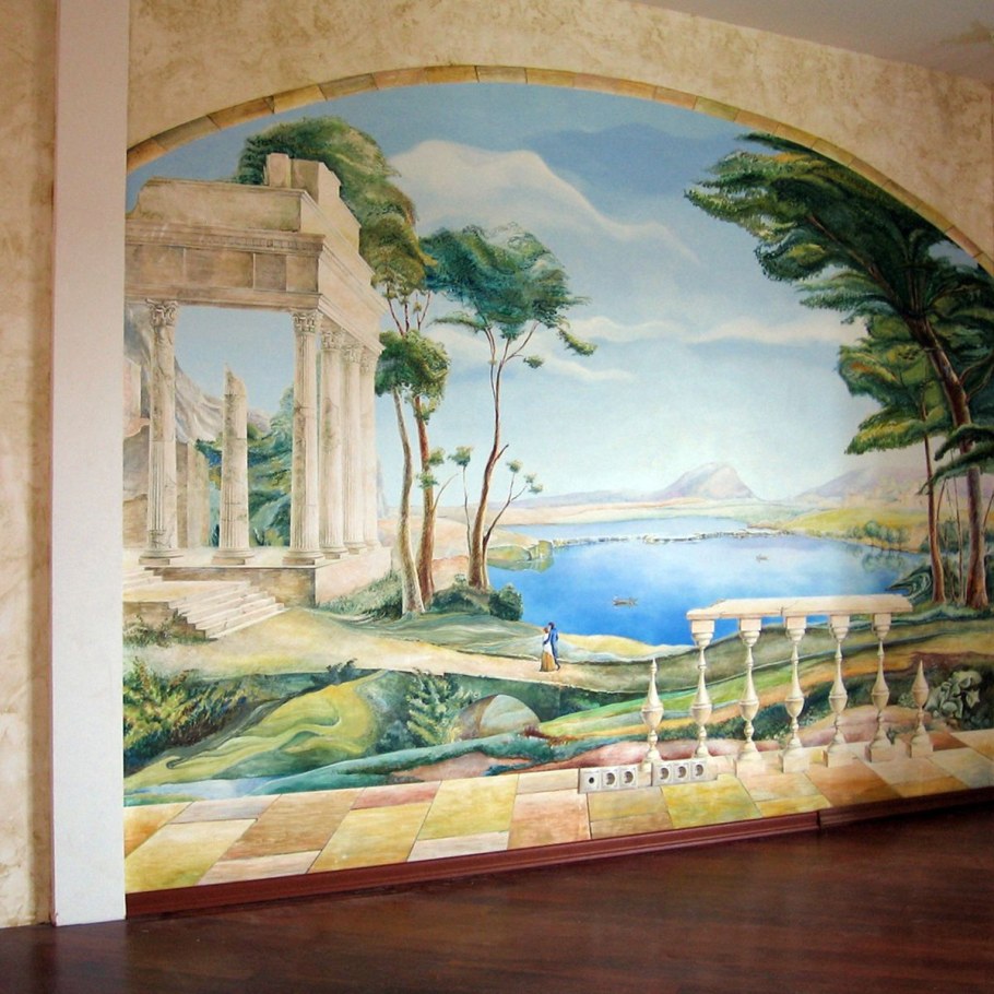 Монументальная живопись фреска secco