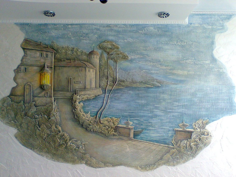 Декоративная фреска на стену