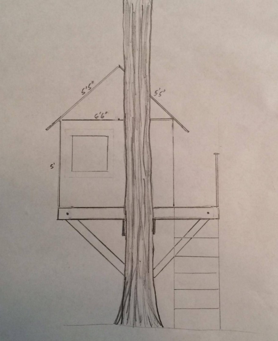План домика на дереве для детей
