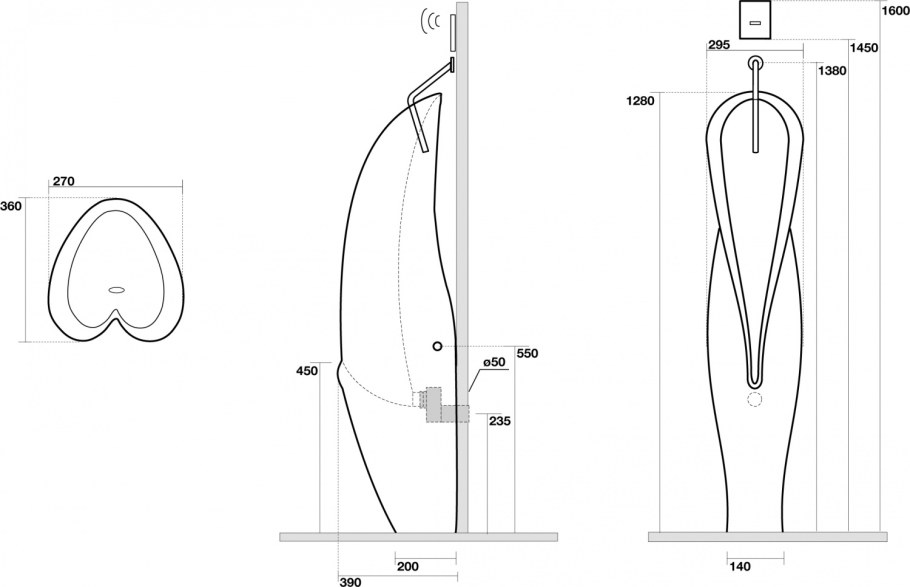 Детский писсуар напольный