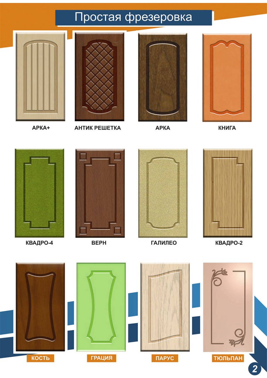 Фрезеровка фасадов МДФ Дельта Аляска