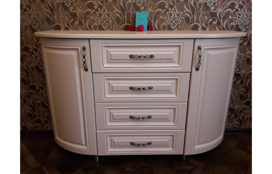 Комод белый с патиной Натали