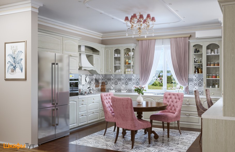 Кухня Прованс изумруд