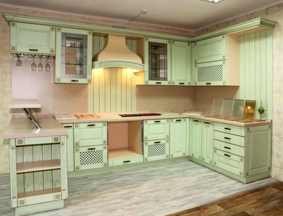 Кухня из массива дуба