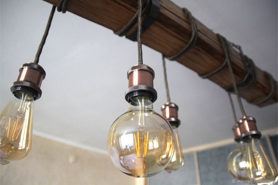 Светильник лофт 6 ламп Эдисон