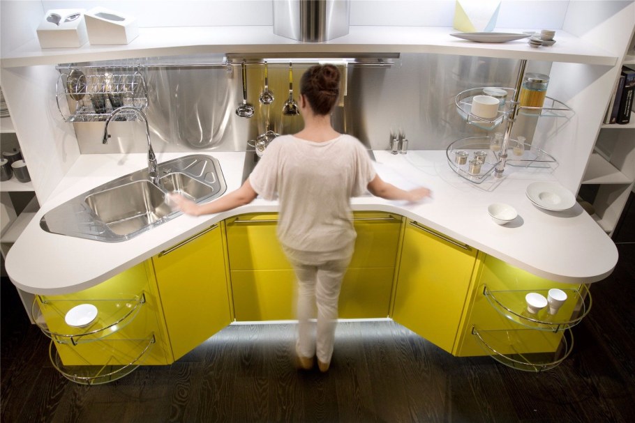 Необычные угловые кухни