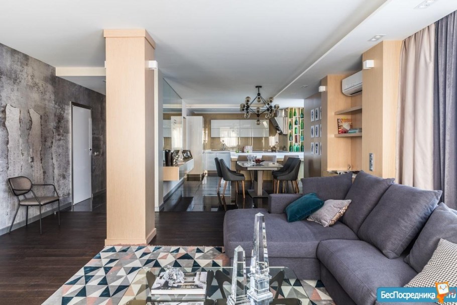 Интерьер 2х комнатной квартиры студии