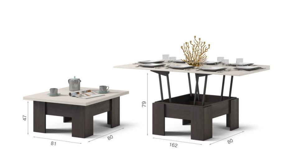 Стол трансформер Lux 1/2 венге