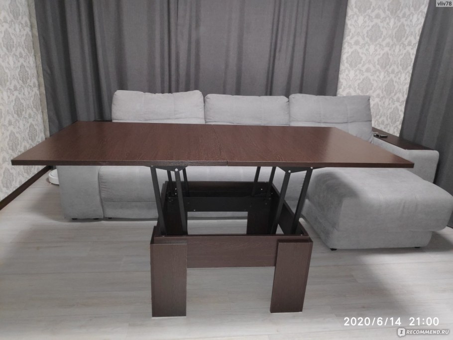 Стол трансформер 81x80x47h (162x80x79h)