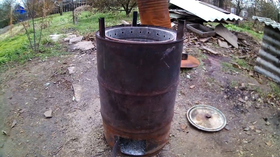 Бочка с огнем