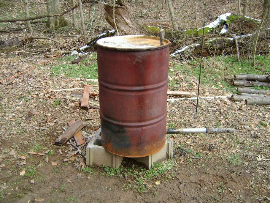 Бочка для сжигания мусора
