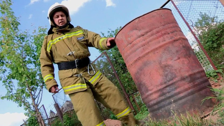 Самодельная бочка для сжигания мусора