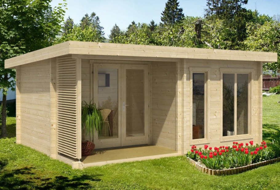 Tiny House с односкатной крышей