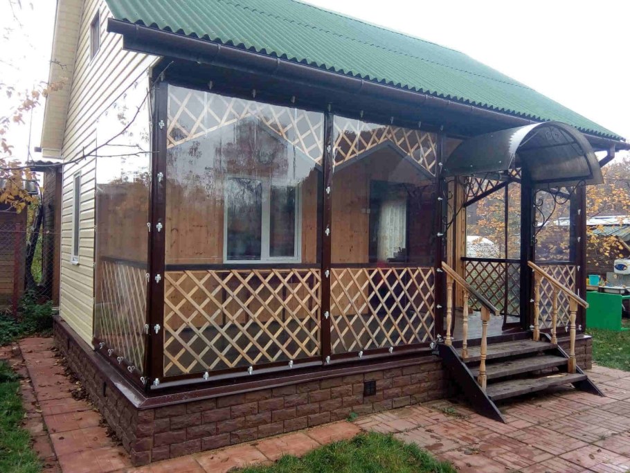 Мягкие шторы для беседки