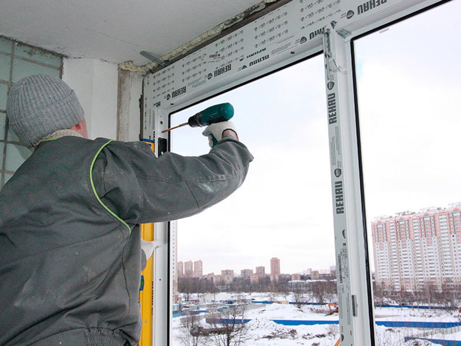 Монтаж окон ПВХ