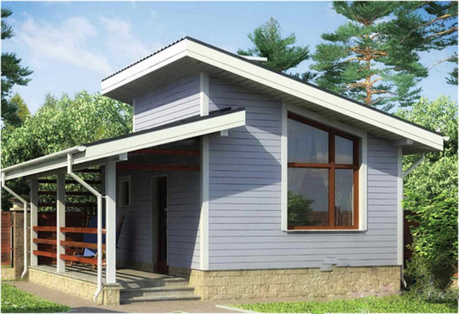 Тини Хаус с односкатной крышей