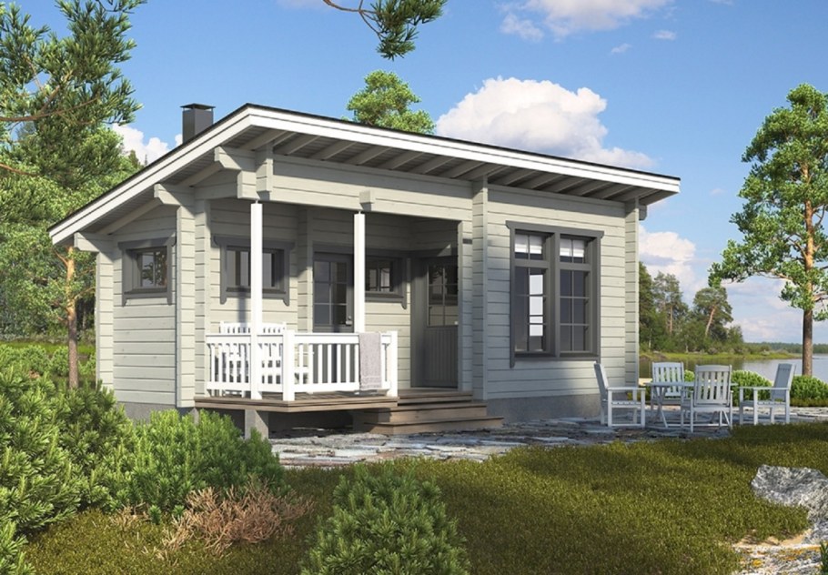 Тини Хаус с террасой