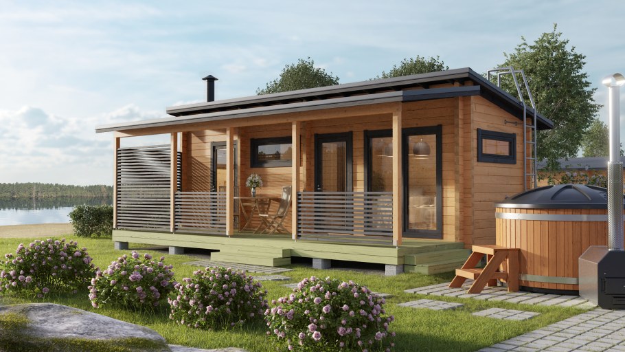 Одноэтажная баня 6x11