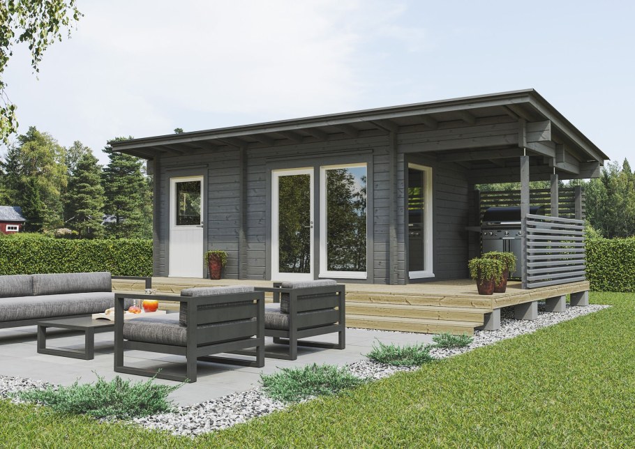 Тини Хаус с односкатной крышей