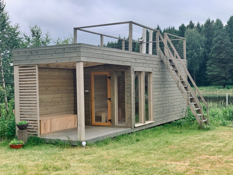 Дом 40 кв метров с односкатной крышей