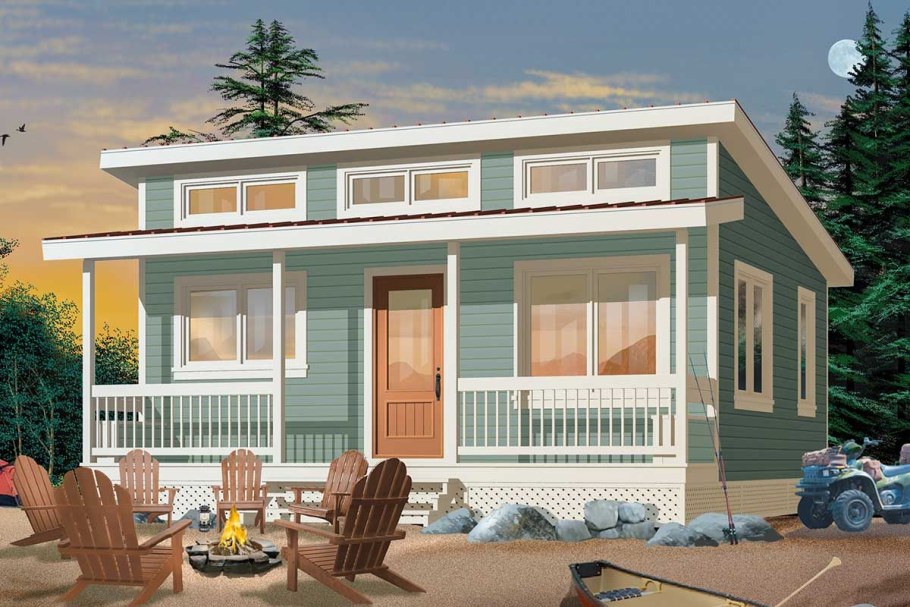 Каркасная баня 2 на 6 с односкатной крышей