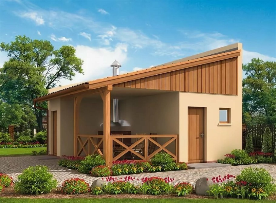 Тини Хаус с террасой