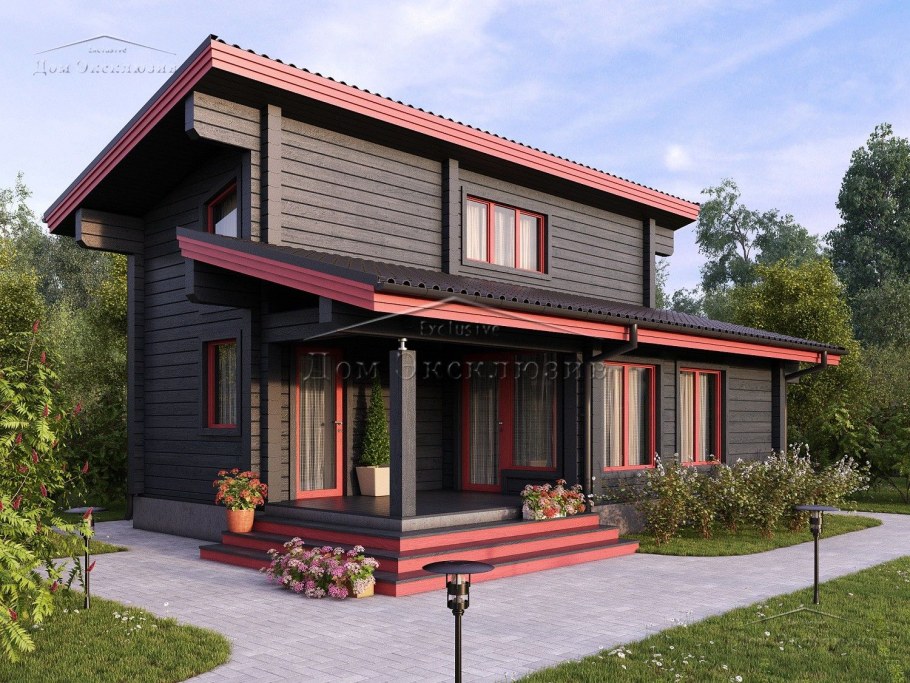 Tiny House с односкатной крышей