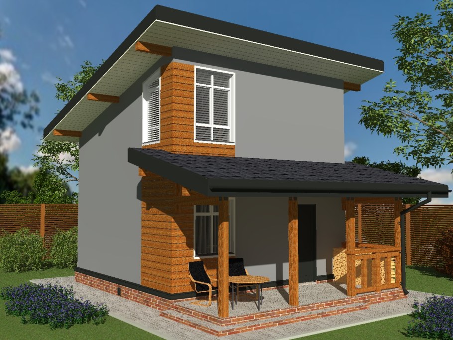 Баня с односкатной крышей проекты 4х6