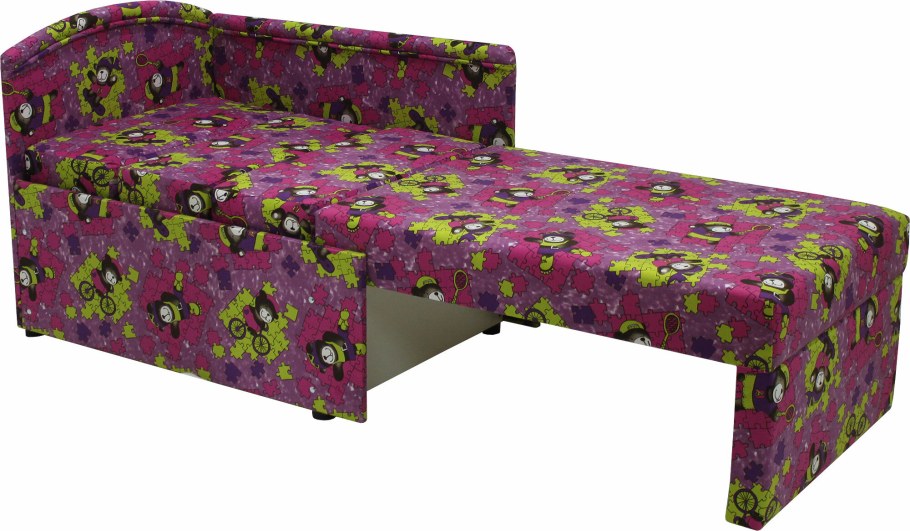 Диван детский "Фунтик" ткань флок / ЛДСП 1060*630*780