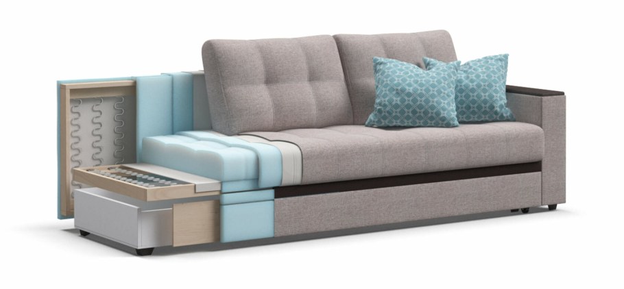 Диван Атланта Люкс рогожка Malmo