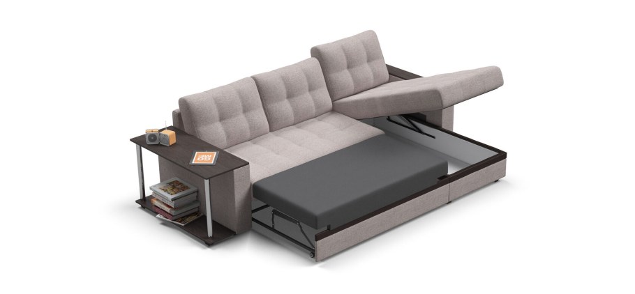 Угловой диван Атланта Мальмо шоколадный