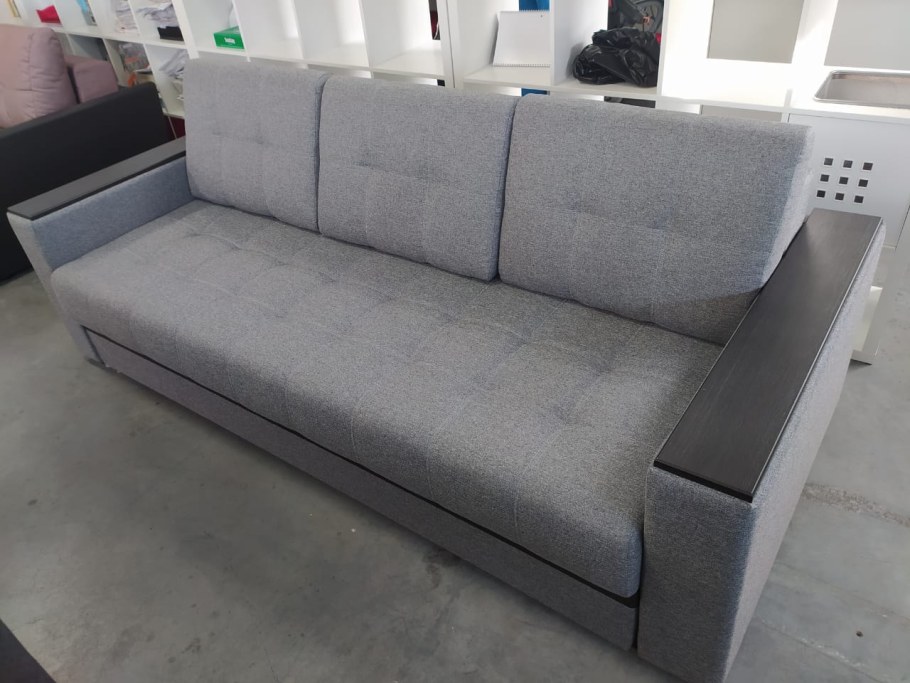 Диван Атланта НПБ рогожка Malmo синий