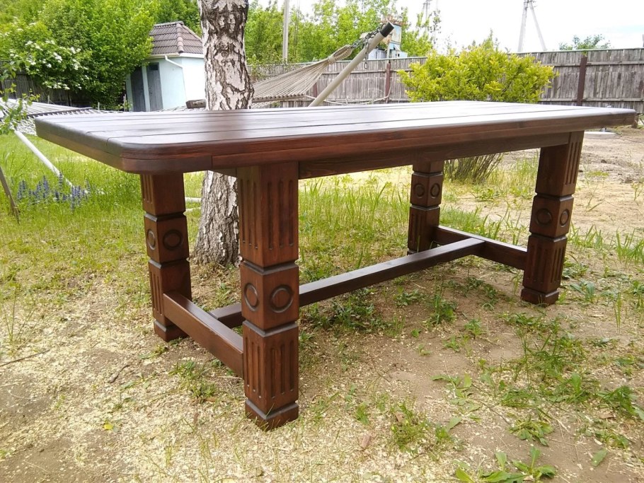 Стол садовый деревянный