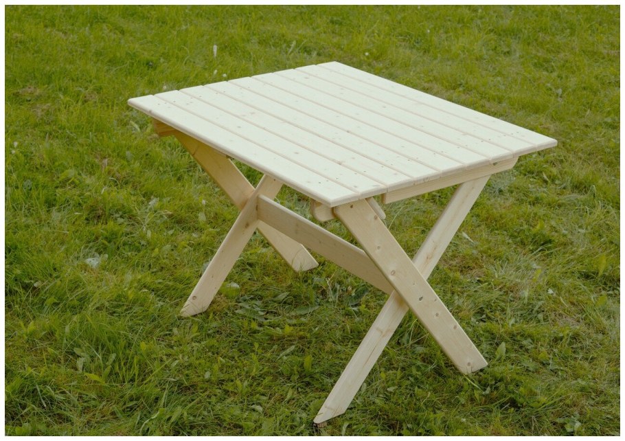 Складной садовый стол 100x78