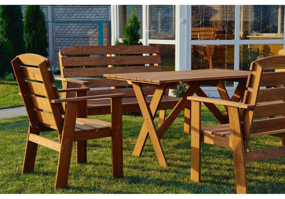 Стол садовый деревянный