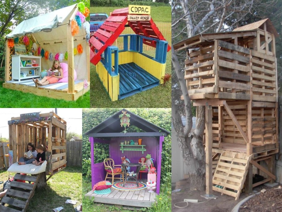 Детский домик из поддоно