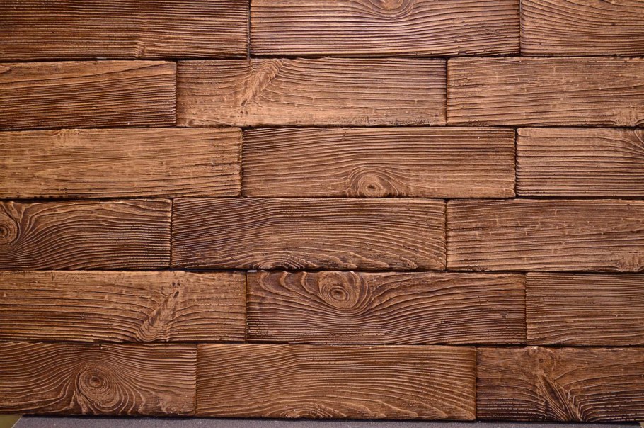 Гипсовая плитка под дерево