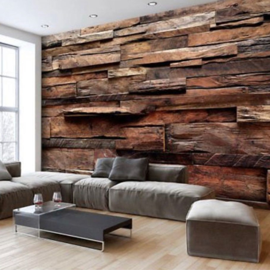 Амбарная доска в интерьере лофт