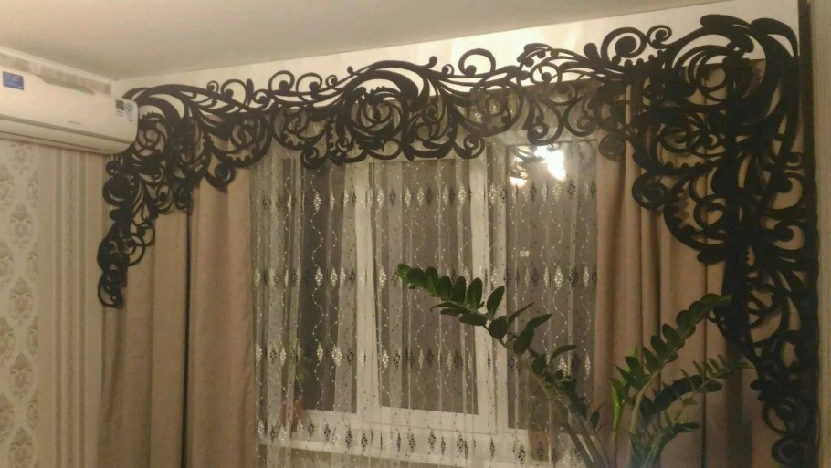 Ажурное бандо для штор